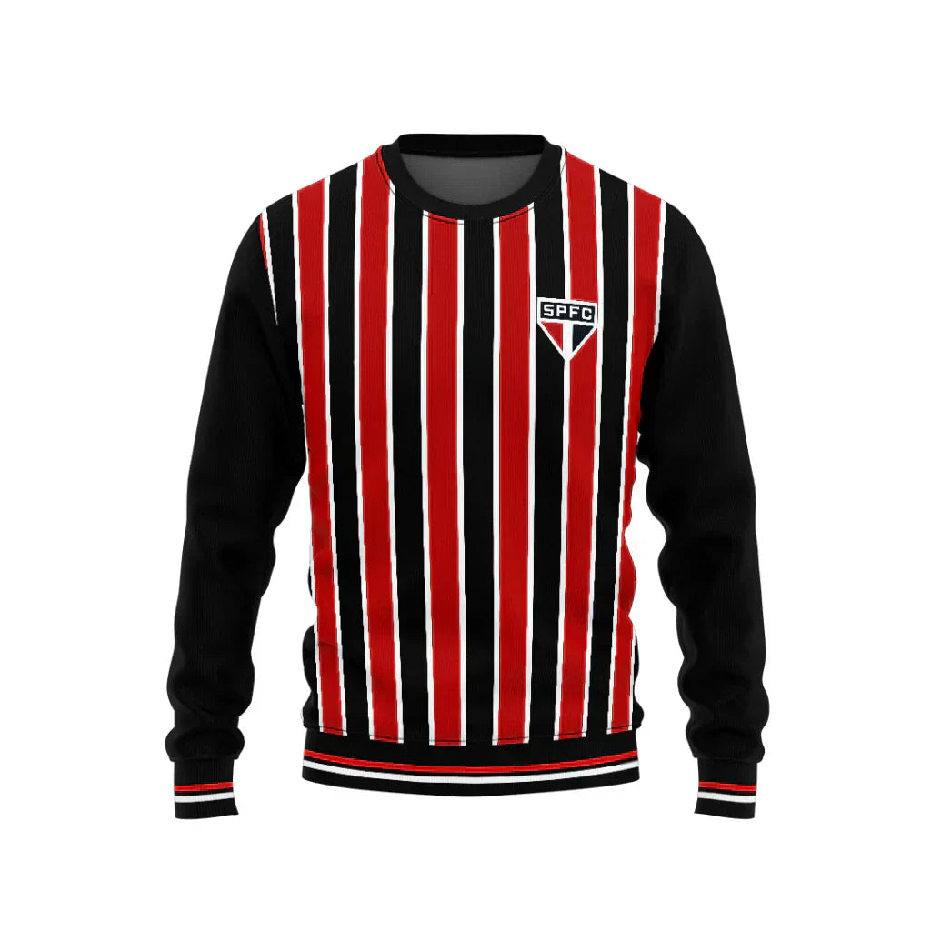 Agasalho São Paulo SPFC Away Tricolor – Plus Size Masculino 2025